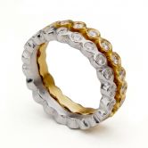 White Gold Crown Eternity Ring