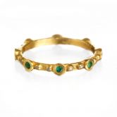 Dots & Emeralds Ring