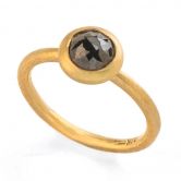 Black Solitaire Ring